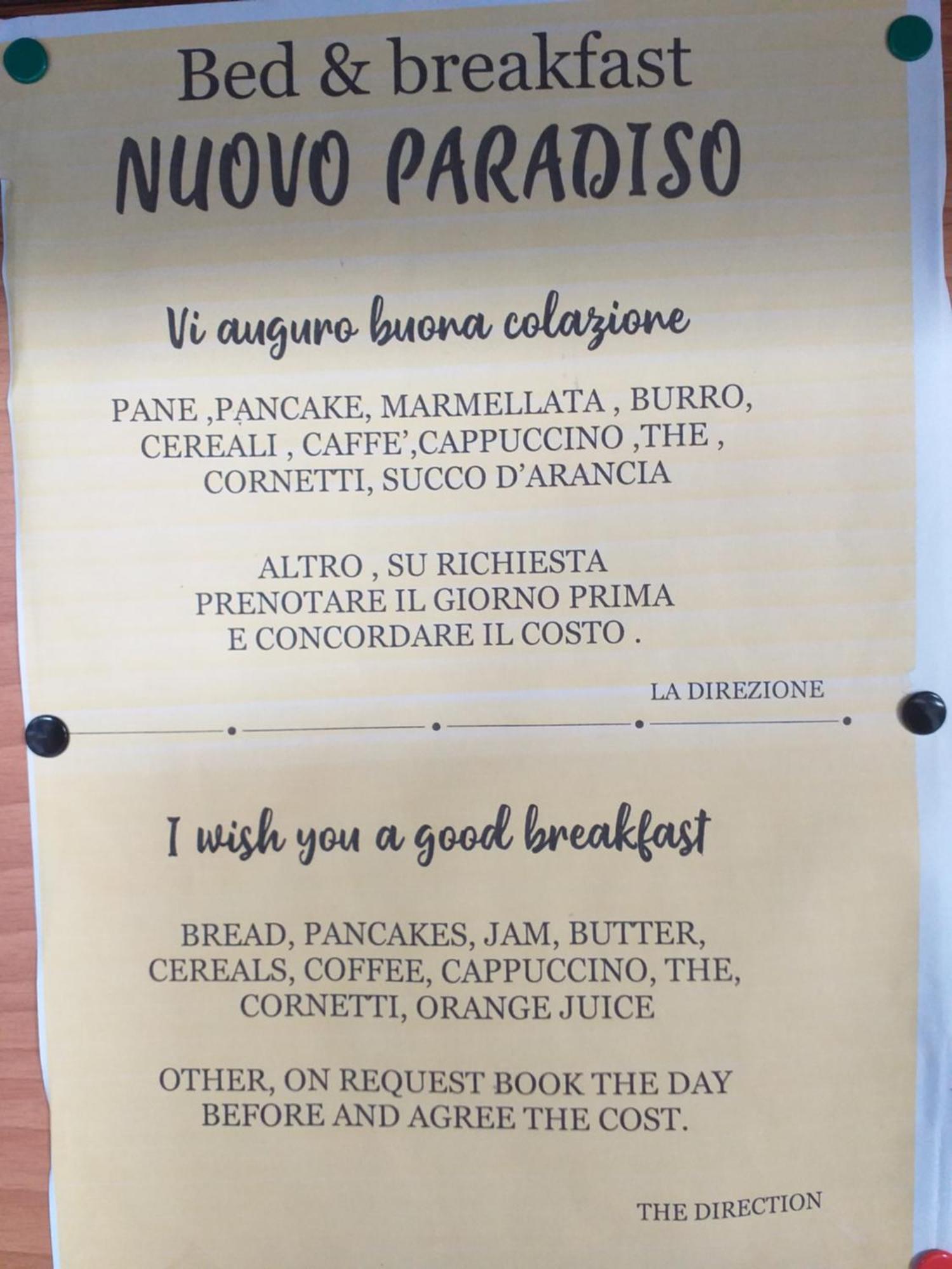 B&B Nuovo Paradiso Πέσια Εξωτερικό φωτογραφία